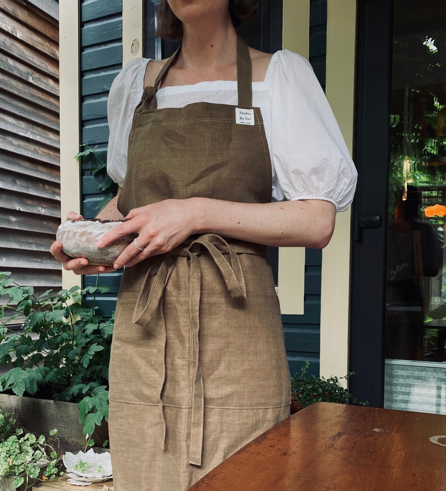 Linen Apron - Clay