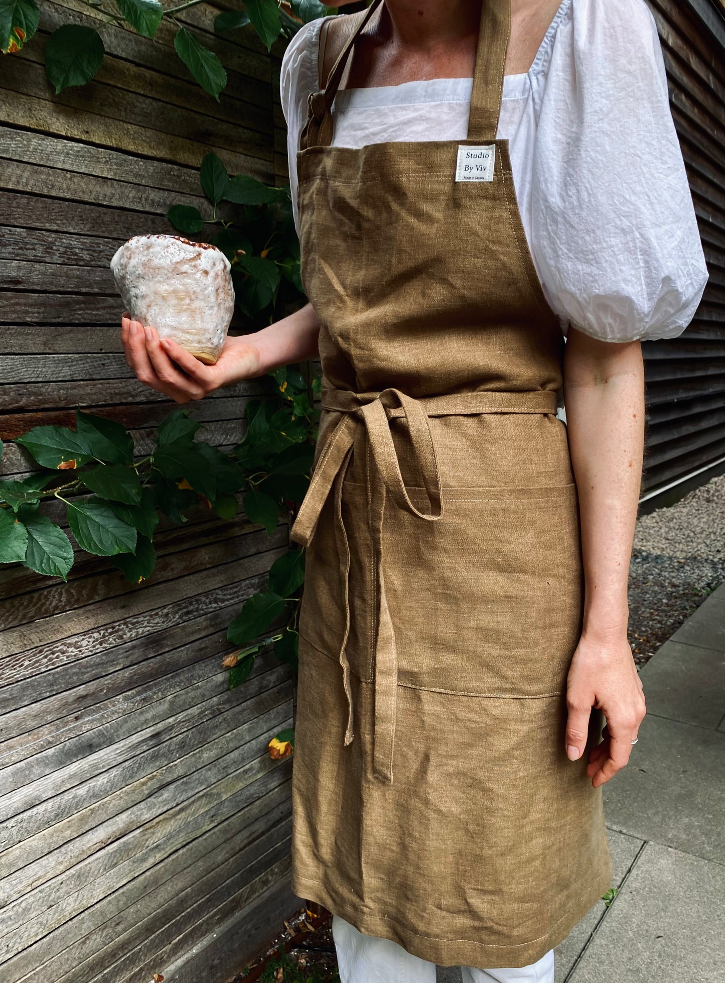 Linen Apron - Clay